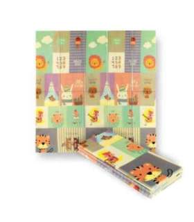 MD04 KIDS FOLDING MAT ZOO 195x180CM NILS FUN