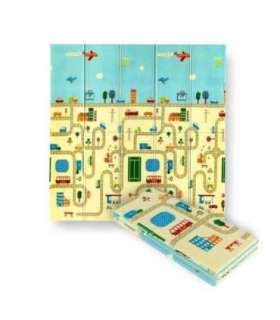 MD04 FOLDABLE CHILDREN'S MAT CITY 195x180CM NILS FUN