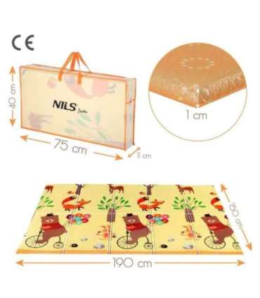 MD05 KIDS FOLDING MAT FOREST 190x150CM NILS FUN