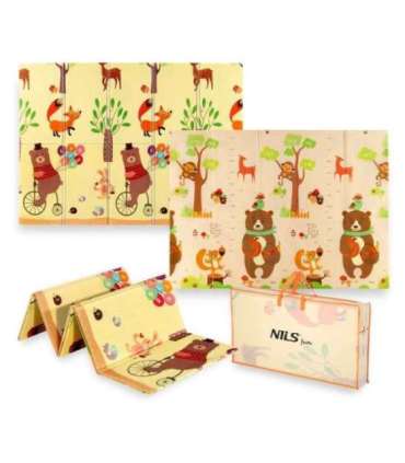 MD05 KIDS FOLDING MAT FOREST 190x150CM NILS FUN