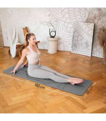 YM10 YOGA MAT TPE GRAY TPE HMS
