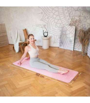 YM10 YOGA MAT TPE LIGHT PINK HMS