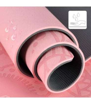 YM10 YOGA MAT TPE LIGHT PINK HMS