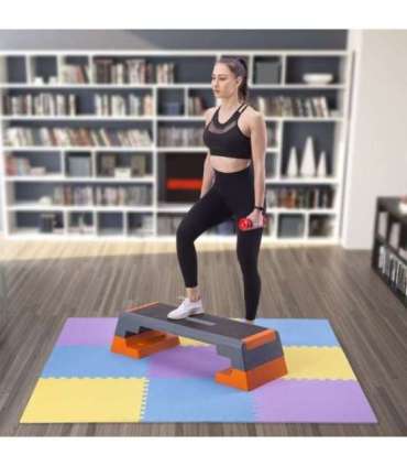 MP10 MULTIPACK YELL-BLUE-PURP PUZZLE PROTECTIVE MAT 60x60x1.0 CM (9 PCS. SET) ONE FITNESS