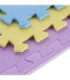 MP10 MULTIPACK YELL-BLUE-PURP PUZZLE PROTECTIVE MAT 60x60x1.0 CM (9 PCS. SET) ONE FITNESS