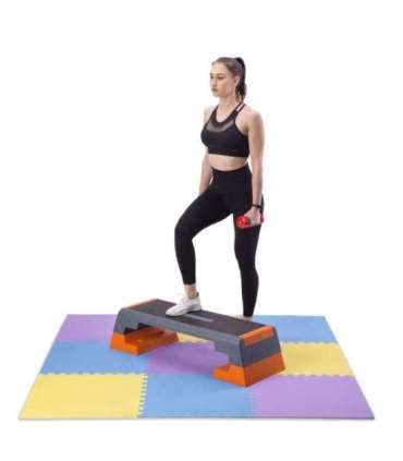 MP10 MULTIPACK YELL-BLUE-PURP PUZZLE PROTECTIVE MAT 60x60x1.0 CM (9 PCS. SET) ONE FITNESS