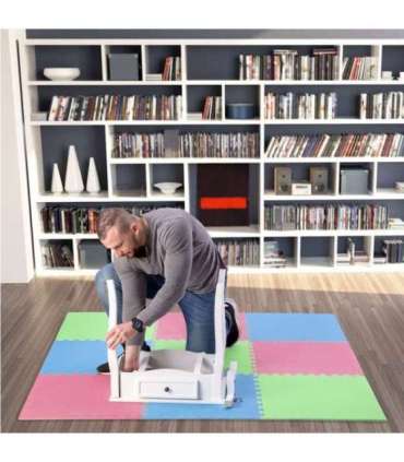 MP10 MULTIPACK GREEN-BL-RED PUZZLE PROTECTIVE MAT 60x60x1.0 CM (9 PCS. SET) ONE FITNESS