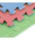 MP10 MULTIPACK GREEN-BL-RED PUZZLE PROTECTIVE MAT 60x60x1.0 CM (9 PCS. SET) ONE FITNESS