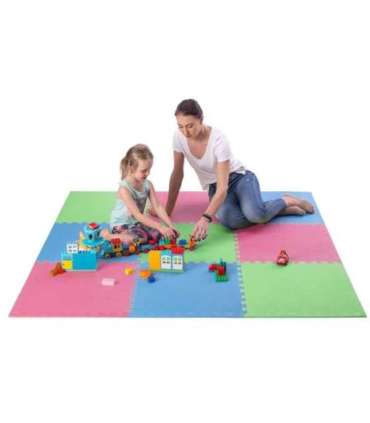 MP10 MULTIPACK GREEN-BL-RED PUZZLE PROTECTIVE MAT 60x60x1.0 CM (9 PCS. SET) ONE FITNESS