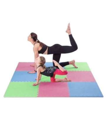 MP10 MULTIPACK GREEN-BL-RED PUZZLE PROTECTIVE MAT 60x60x1.0 CM (9 PCS. SET) ONE FITNESS