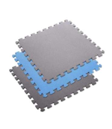 MP10 MULTIPACK L. GRAY-BLUE- D.GRAY PUZZLE PROTECTIVE MAT 60x60x1.0 CM (9 PCS. SET) ONE FITNESS