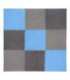 MP10 MULTIPACK L. GRAY-BLUE- D.GRAY PUZZLE PROTECTIVE MAT 60x60x1.0 CM (9 PCS. SET) ONE FITNESS