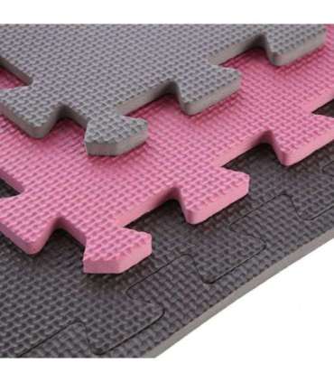 MP10 MULTIPACK L. GRAY-PINK- D.GRAY PUZZLE PROTECTIVE MAT 60x60x1.0 CM (9 PCS. SET) ONE FITNESS