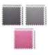 MP10 MULTIPACK L. GRAY-PINK- D.GRAY PUZZLE PROTECTIVE MAT 60x60x1.0 CM (9 PCS. SET) ONE FITNESS