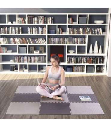 MP12 MULTIPACK L. GRAY PUZZLE MAT FOR GYM EQUIPMENT HMS PREMIUM