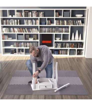 MP12 MULTIPACK D. GRAY PUZZLE MAT FOR GYM EQUIPMENT (9PCS) HMS PREMIUM