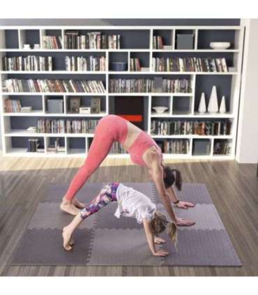 MP12 MULTIPACK D. GRAY PUZZLE MAT FOR GYM EQUIPMENT (9PCS) HMS PREMIUM