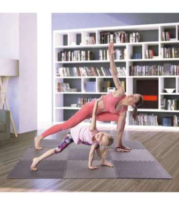 MP12 MULTIPACK D. GRAY PUZZLE MAT FOR GYM EQUIPMENT (9PCS) HMS PREMIUM