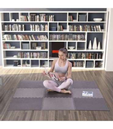 MP12 MULTIPACK D. GRAY PUZZLE MAT FOR GYM EQUIPMENT (9PCS) HMS PREMIUM