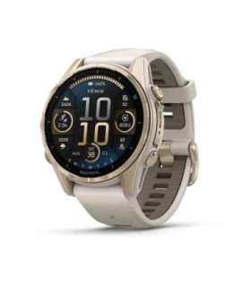 Garmin fenix 8 3.3 cm (1.3") AMOLED 43 mm Digital 416 x 416 pixels Touchscreen Gold Wi-Fi GPS (satellite)