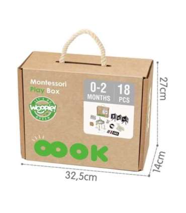 WOOPIE GREEN Pudełko XXL Montessori Sensoryka i Edukacja 7w1 FSC