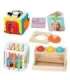 WOOPIE GREEN Pudełko Box 5w1 Montessori Edukacujny 11-12M FSC