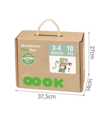 WOOPIE GREEN Pudełko XXL Montessori Sensoryka i Edukacja 6w1 FSC