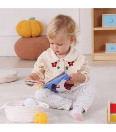 WOOPIE GREEN Box Pudełko XXL Montessori Edukacyjne 6w1 Sensoryczne 5-6 Miesięcy 13el. FSC