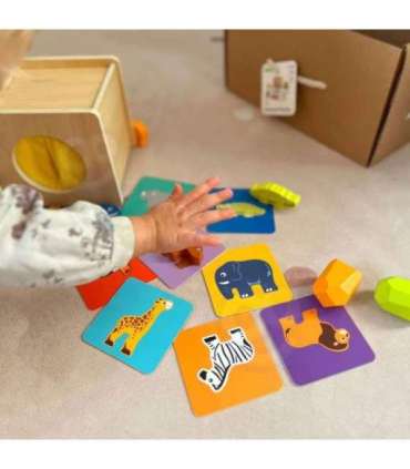 WOOPIE GREEN Box Pudełko XXL Montessori Edukacyjne 7w1 Sensoryczne 31-36 Mies. FSC