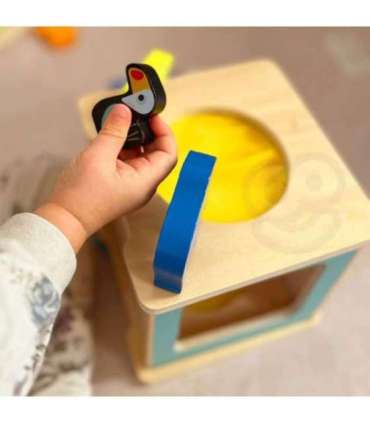 WOOPIE GREEN Box Pudełko XXL Montessori Edukacyjne 7w1 Sensoryczne 31-36 Mies. FSC