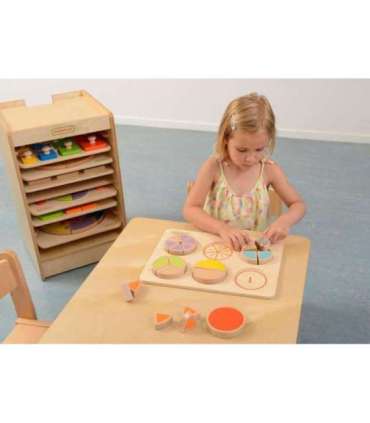 MASTERKIDZ Drewniana Układanka Matematyczna Ułamki
