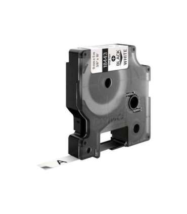 Dymo Schriftband (18443) Black White (S0718580)