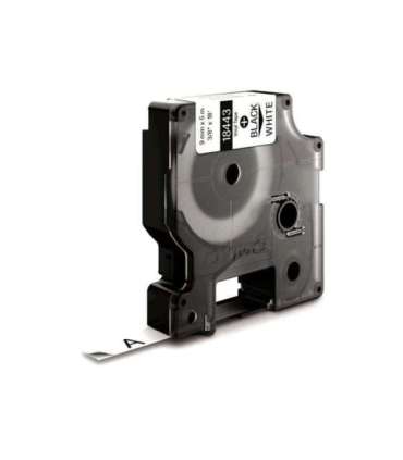 Dymo Schriftband (18443) Black White (S0718580)