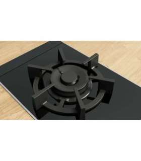 Series 8 Domino gas hob 30 cm Glass ceramic, Black