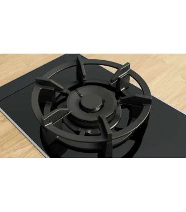 Series 8 Domino gas hob 30 cm Glass ceramic, Black