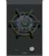 Series 8 Domino gas hob 30 cm Glass ceramic, Black