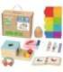 WOOPIE GREEN Box Pudełko XXL Montessori Edukacyjne 6w1 Sensoryczne 7-8 Miesięcy 26el. FSC