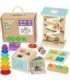 WOOPIE GREEN Pudełko Box 6w1 13-15m Montessori Edukacyjne Sensoryczne FSC