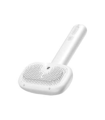 Rojeco hair grooming brush with steam function (white)