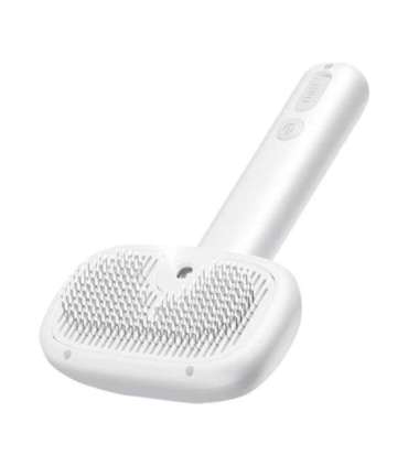 Rojeco hair grooming brush with steam function (white)
