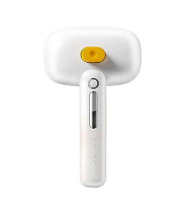 Rojeco hair grooming brush with steam function (white)