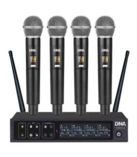DNA QMIC4 - wireless microphone, 4x handheld transmitter