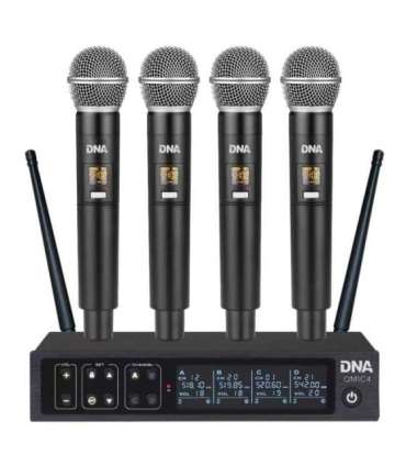 DNA QMIC4 - wireless microphone, 4x handheld transmitter