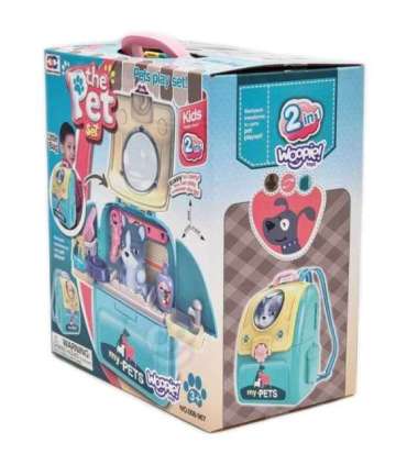 WOOPIE Przenosny Zestaw Pielęgnacyjny Groomer 2w1Pies w Plecaku Transporter