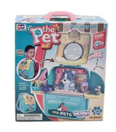 WOOPIE Przenosny Zestaw Pielęgnacyjny Groomer 2w1Pies w Plecaku Transporter