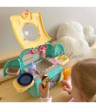 WOOPIE Kotek Przenośny Salon Piękności 2w1 w Plecaku Transporter