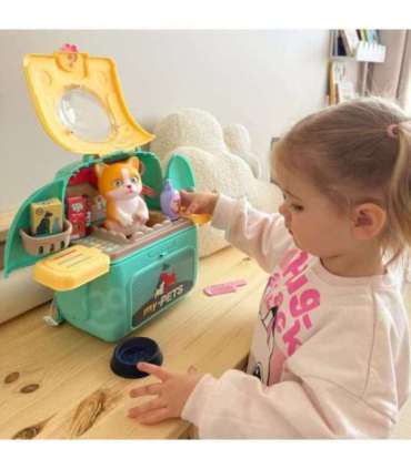 WOOPIE Kotek Przenośny Salon Piękności 2w1 w Plecaku Transporter