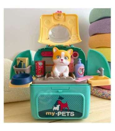 WOOPIE Kotek Przenośny Salon Piękności 2w1 w Plecaku Transporter