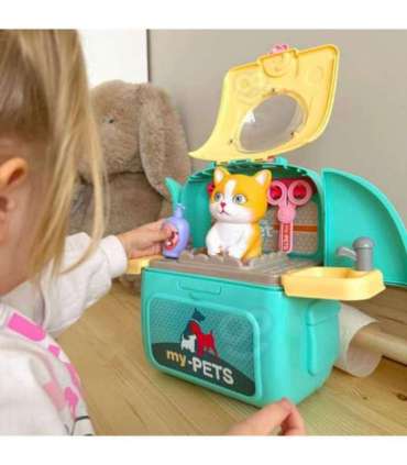 WOOPIE Kotek Przenośny Salon Piękności 2w1 w Plecaku Transporter