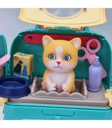 WOOPIE Kotek Przenośny Salon Piękności 2w1 w Plecaku Transporter